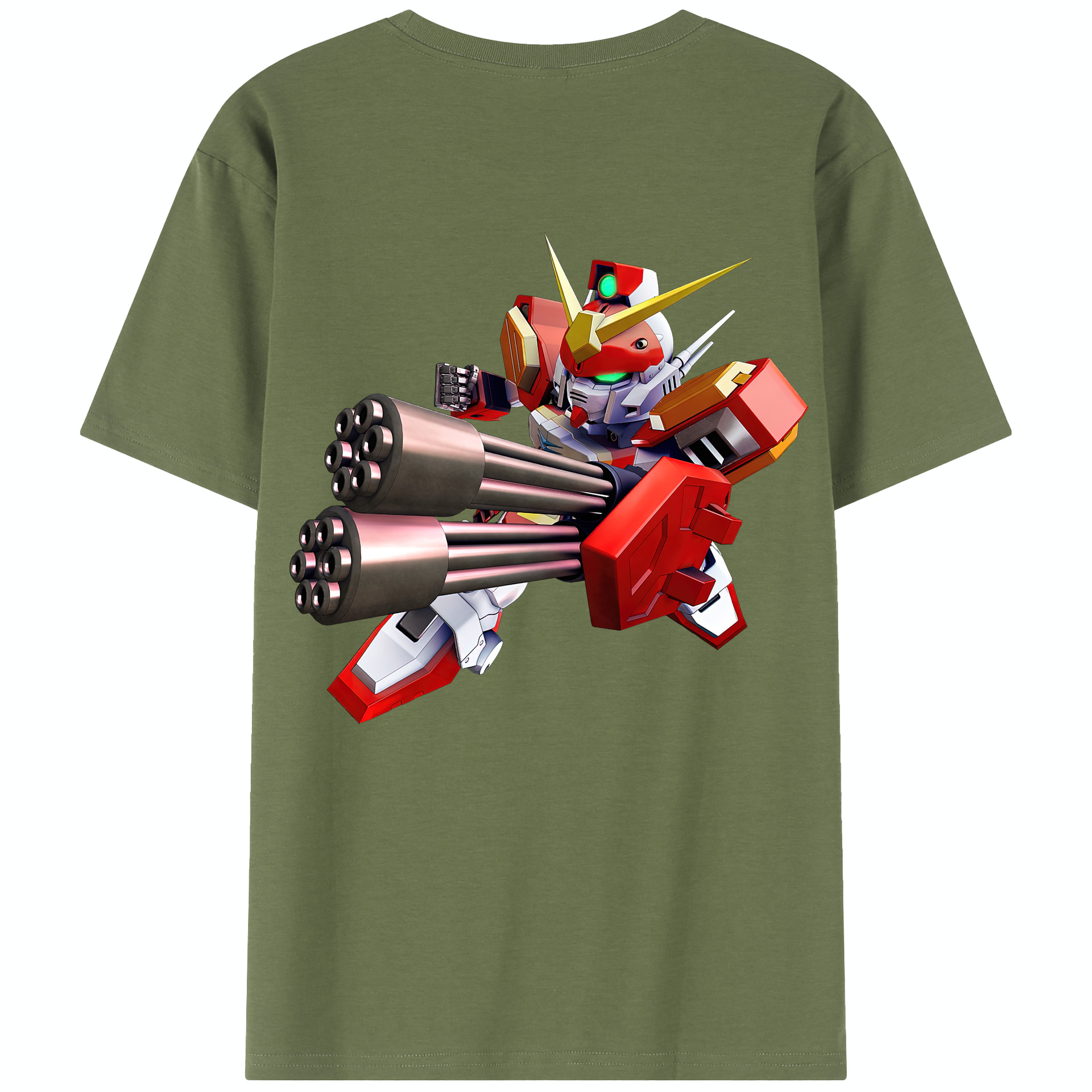 （画像用） 機動戦士ガンダム Mobile Suit Gundam 綿100％半袖Tシャツ（背面プリント）